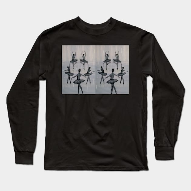 Rainy Day - Ballet Long Sleeve T-Shirt by AmazingCorn